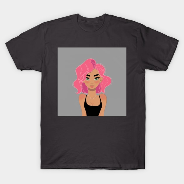 ANNA  GIRL VECTOR T-Shirt by MAYRAREINART